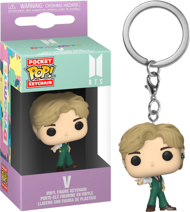 BTS V Dynamite Pocket Pop! Vinyl Keychain 889698560344