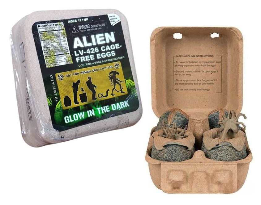 Alien LV-426 Cage-Free Eggs With Facehugger Figures