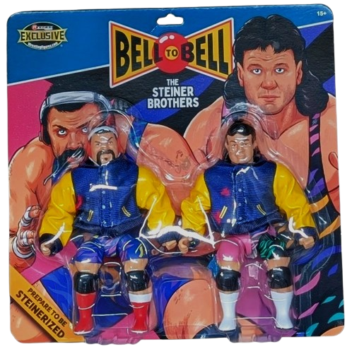 WCW WWF Steiner Brothers Retro Superstars Bell to Bell Exclusive Figure 2-PK - Picture 1 of 9